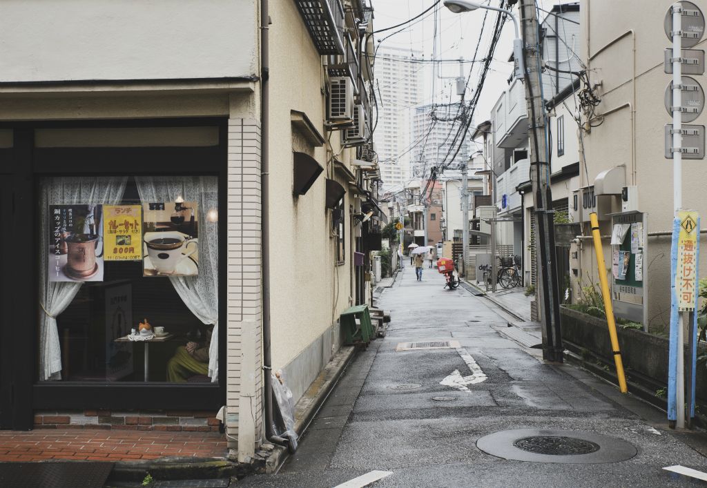 Japan Streets: quartieri poveri giapponesi in una giornata uggiosa